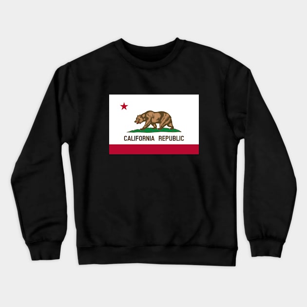 Flag of California Crewneck Sweatshirt by brigadeiro